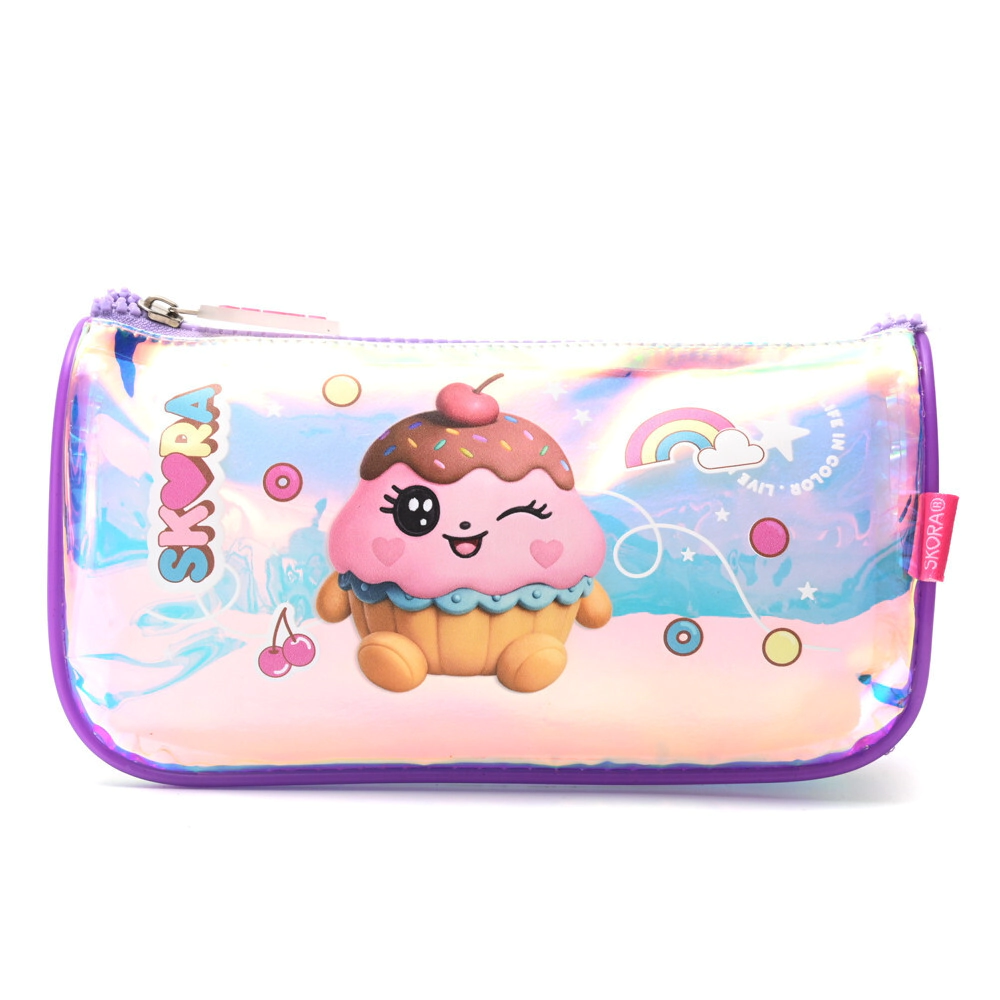 CARTUCHERA RECTANGULAR THINK HAPPY TEEN KAWAII 20x10x6,5 CM SKORA