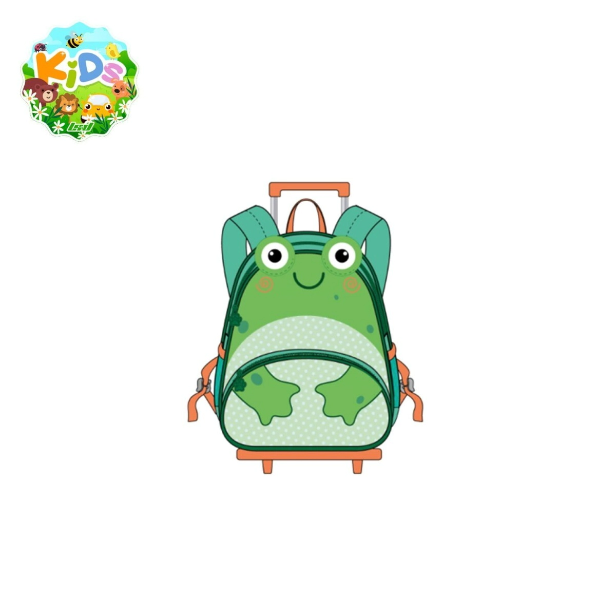 MOCHILA CON CARRO INFANTIL ANIMALITOS