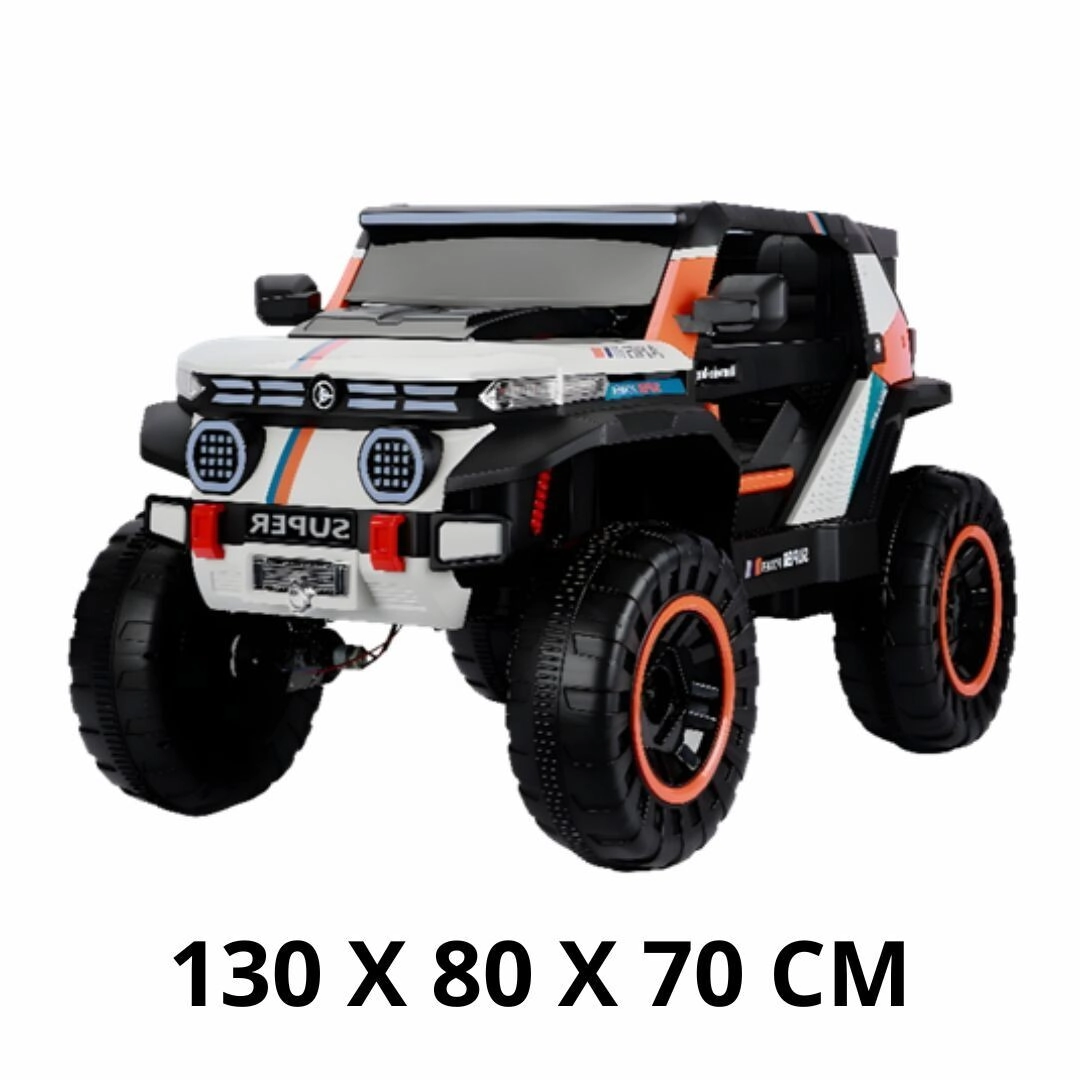 SUPER ARENERO UTV RALLY A BATERIA CON LUZ, MUSICA Y CONTROL REMOTO 12V7A