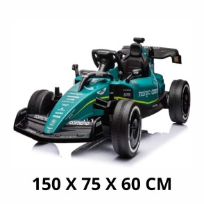 AUTO FORMULA 1 ASTON MARTIN A BATERIA CON LUZ, MUSICA Y CONTROL REMOTO 24V5A
