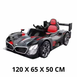 AUTO DEPORTIVO GT CARRERA A BATERIA CON LUZ, SONIDO Y CONTROL REMOTO 12V4,5A 120X65X50CM