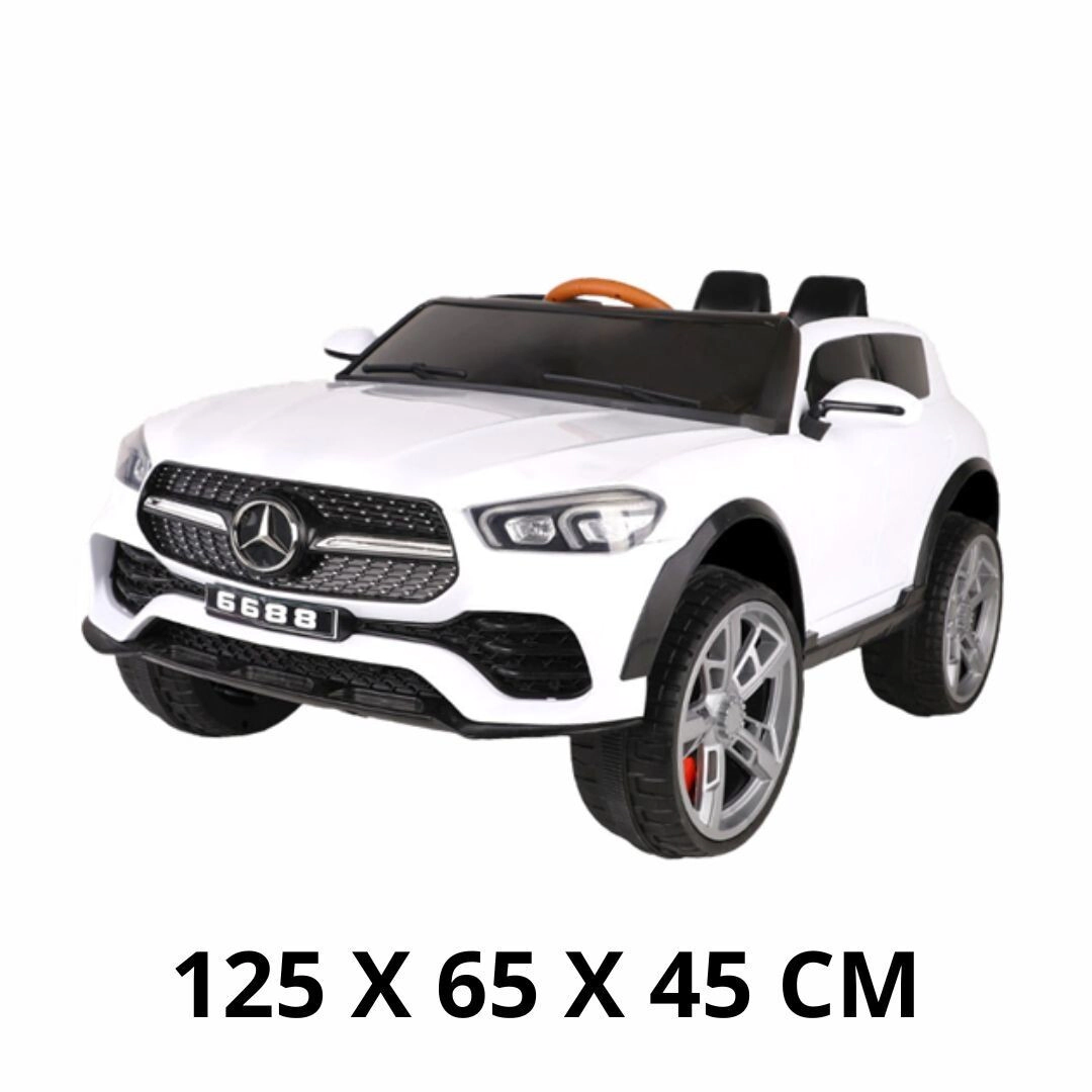 AUTO MERCEDES A BATERIA CON LUZ, SONIDO Y CONTROL REMOTO 12V7A 125X65X45CM
