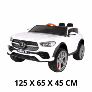 AUTO MERCEDES A BATERIA CON LUZ, SONIDO Y CONTROL REMOTO 12V7A 125X65X45CM