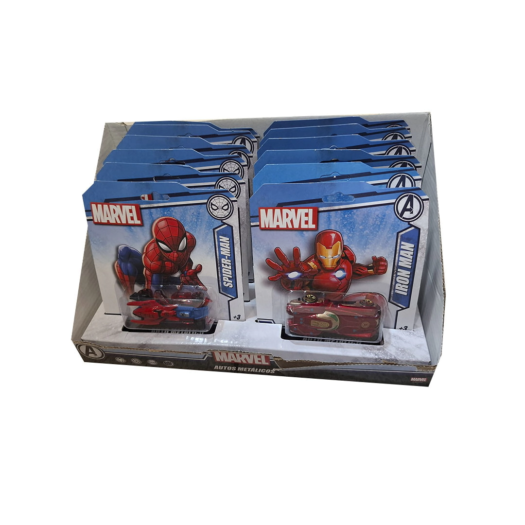 AUTITOS METALICOS AVENGERS 14X16X4CM