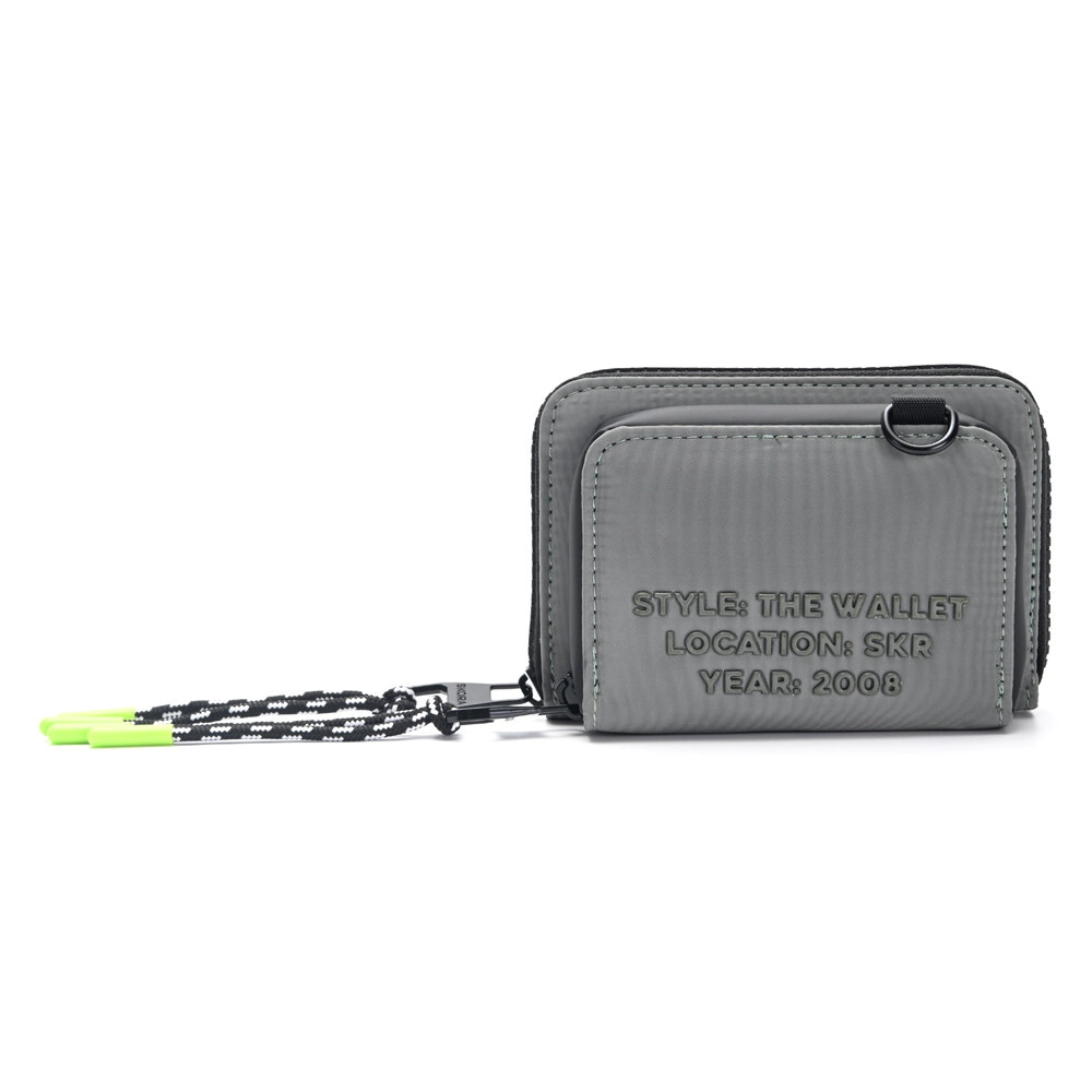 BILLETERA ZAGORA CON BOLSILLO FRONTAL SKORA GRIS
