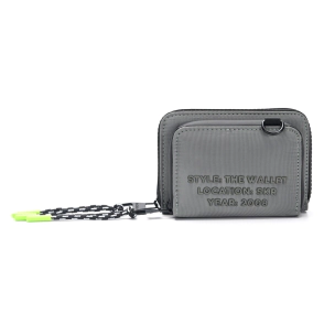 BILLETERA ZAGORA CON BOLSILLO FRONTAL SKORA GRIS