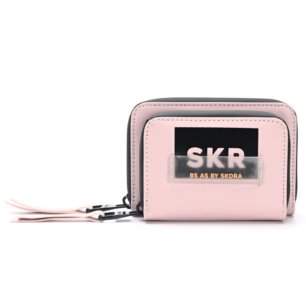 BILLETERA SAFI CON BOLSILLO FRONTAL SKORA ROSA