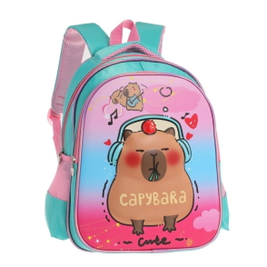 MOCHILA INFANTIL CAPYBARA TRENDY VERDE