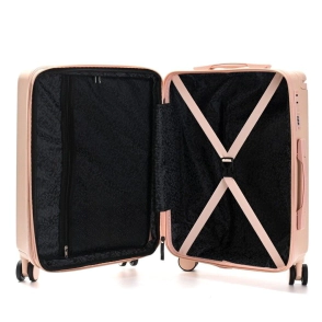 VALIJA CARRY ON SKORA BS AS HARD ABS ROSA 20"