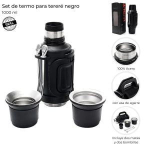 SET TERMO PARA TERERE 100ML NEGRO