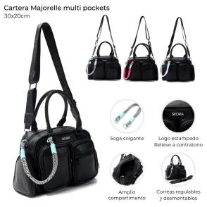 CARTERA MAJORELLE MULTI POCKETS 30x20CM SKORA