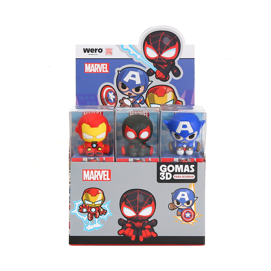 GOMA DE BORRAR 3D MARVEL