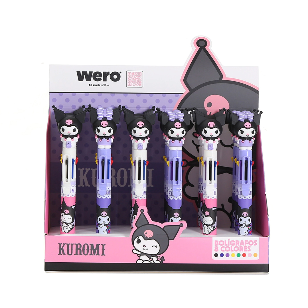 BOLIGRAFO OCHO COLORES KUROMI WERO
