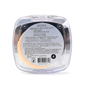 POLVO COMPACTO CON ESPONJA Y ESPEJO SKORA