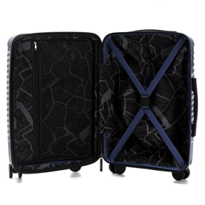 VALIJA CARRY ON WANDERLUST TWIST HARD PP GRIS AZULADO 20"