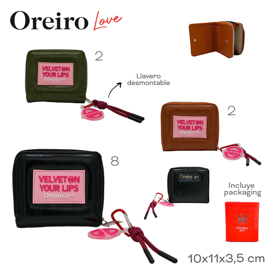 BILLETERA OREIRO LOVE NEGRO