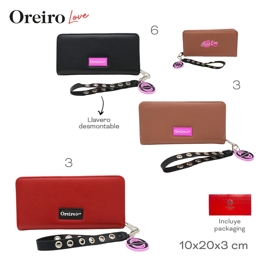 BILLETERA OREIRO LOVE NEGRO