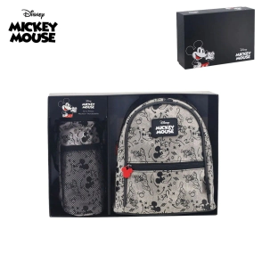MOCHILA Y PORTA BOTELLA DISNEY MICKEY