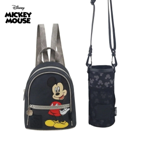 MOCHILA Y PORTA BOTELLA DISNEY MICKEY