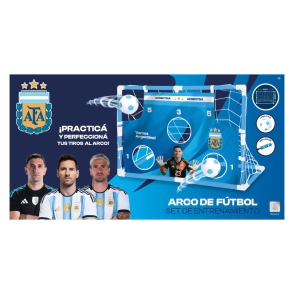 SET JUEGO DE FUTBOL PUNTERIA CON PELOTA  AFA OFICIAL SELECCION ARGENTINA 88x61x47CM