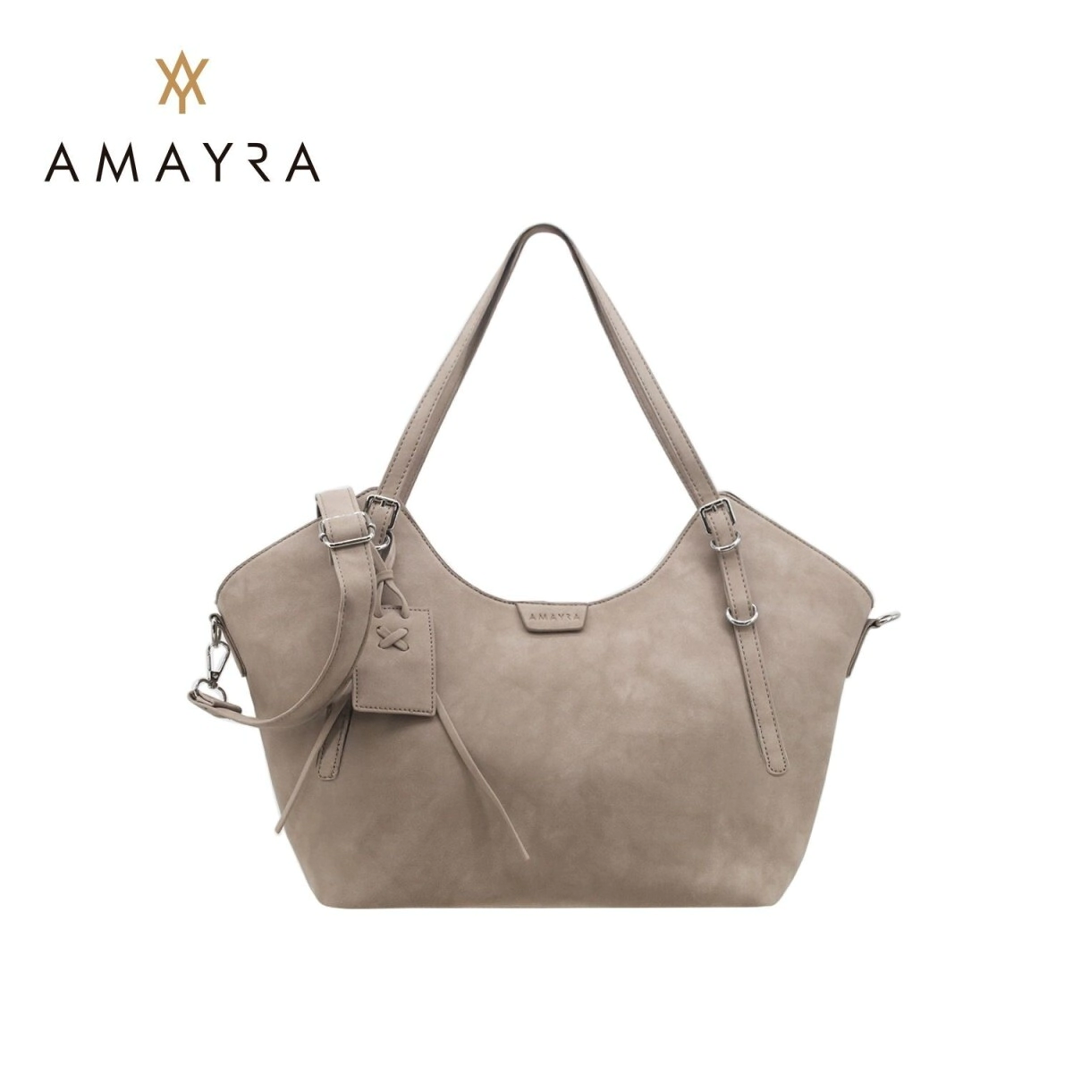 CARTERA AMAYRA GRIS CLARO