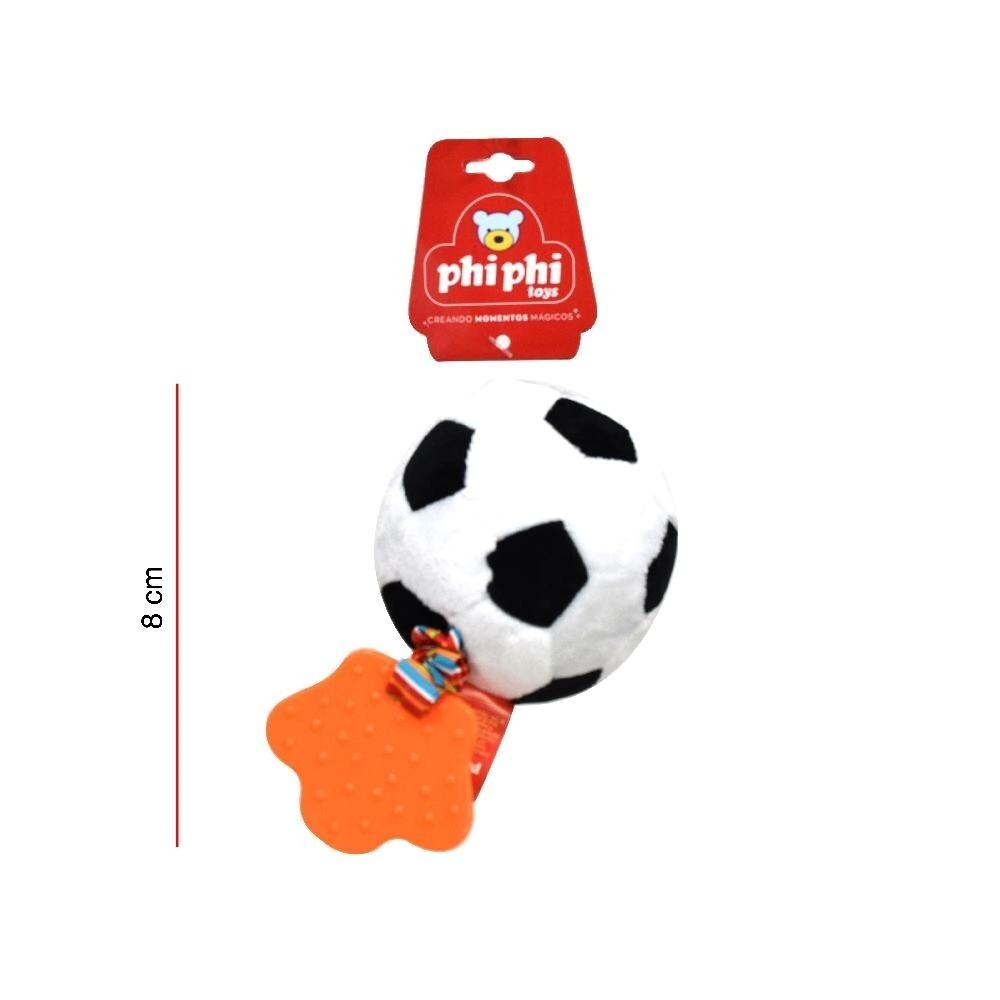 PELOTA CON VIBRACION Y SONAJERO 8CM PHI PHI TOYS