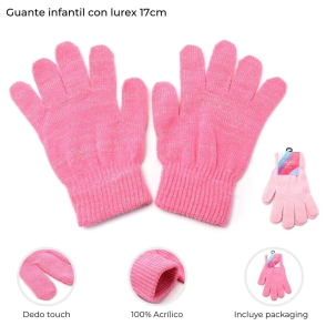 GUANTE INFANTIL CON LUREX 17CM SKORA