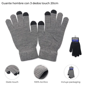 GUANTE HOMBRE CON 3 DEDOS TOUCH 20CM WANDERLUST