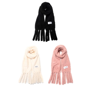 RUANA LISA CON FLECOS 210x20CM SKORA