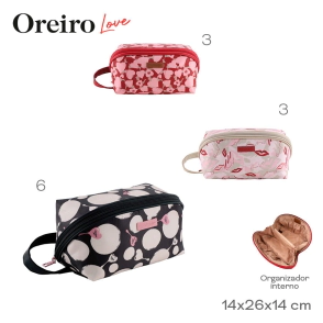 PORTACOSMETICO OREIRO LOVE ROJO