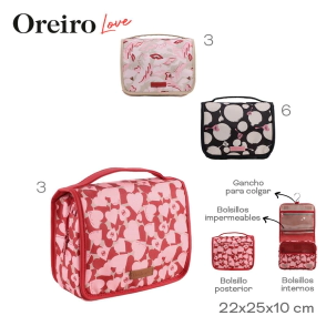 PORTACOSMETICO OREIRO LOVE NEGRO