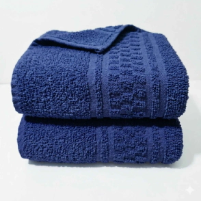 TOALLA 400 GR CUADR AZUL ALCOYANA