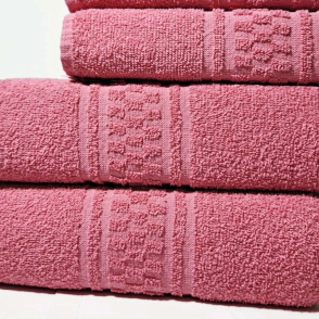 SET TOALLA Y TOALLON 400 GR CUAD FRESA ALCOYANA