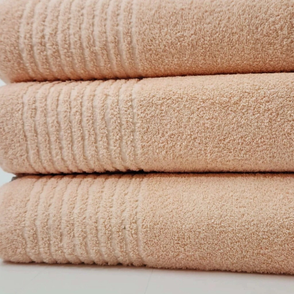 SET TOALLA Y TOALLON 500 GR DURAZNO ALCOYANA