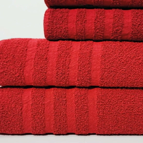 SET TOALLA Y TOALLON 400 GR RAYA TOMATE ALCOYANA