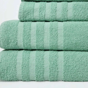 SET TOALLA Y TOALLON 400 GR RAYA VERDE PALTA ALCOYANA