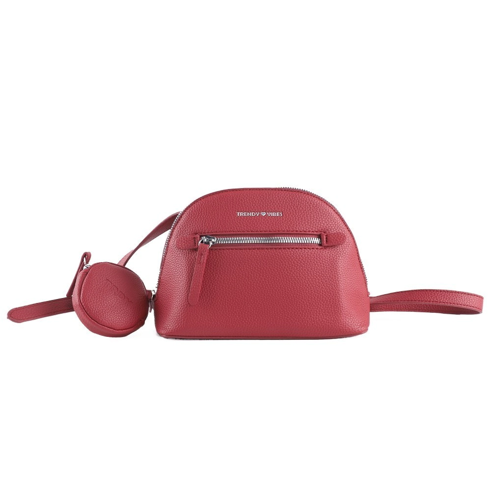 MORRAL CON MONEDERO TRENDY ROJO