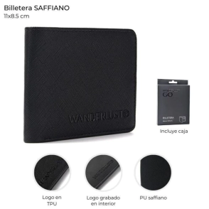 BILLETERA 11x8,5CM ZAFFIANO WANDERLUST