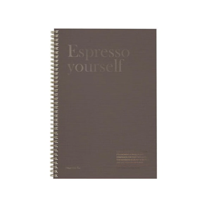 CUADERNO FW A4 SEMIRIGIDO COFEE 80HJS RAYADO