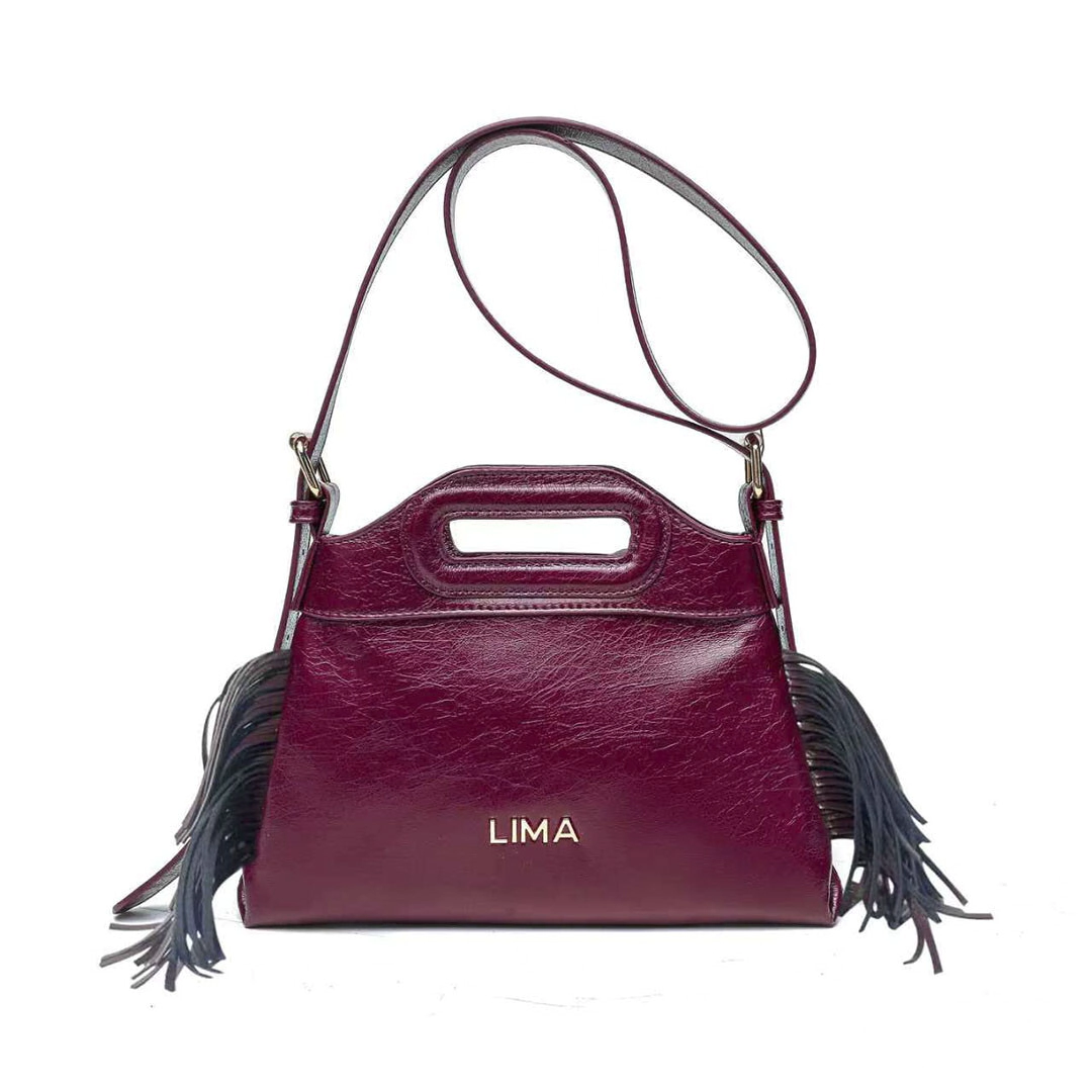 CARTERA MINI JANIS LIMA BURGUNDY