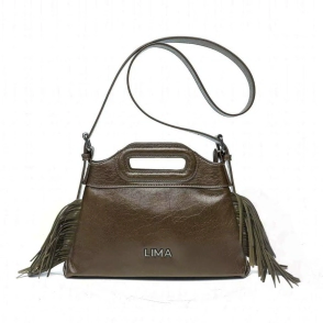 CARTERA MINI JANIS LIMA MARRON