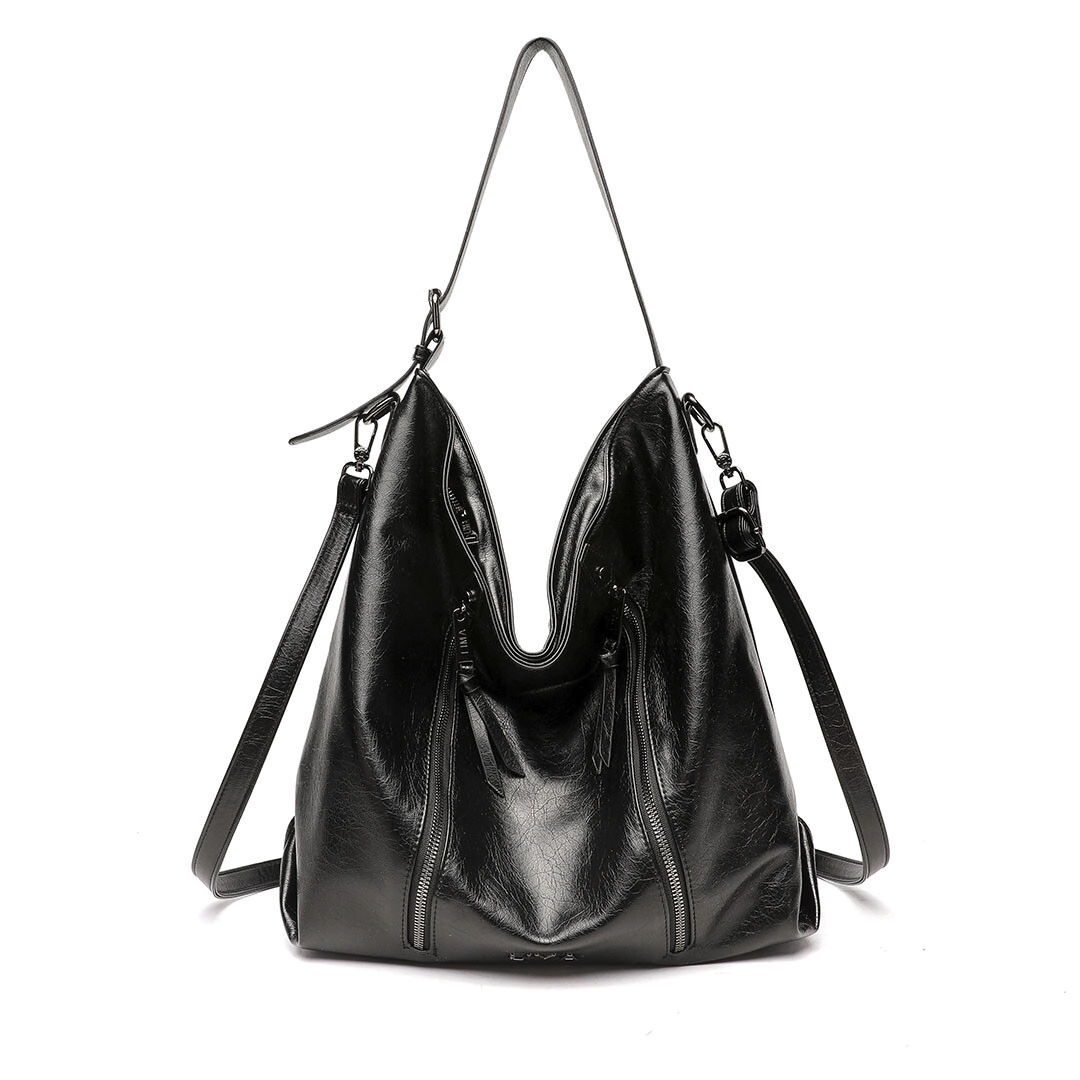 CARTERA TOTE JANIS LIMA BLACK