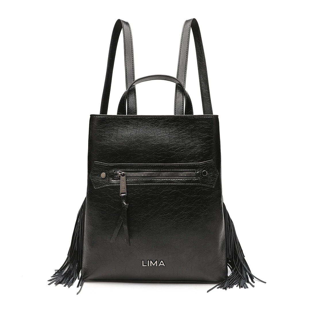 MOCHILA MEDIANA JANIS LIMA BLACK