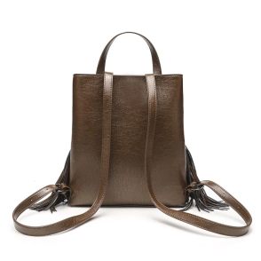 MOCHILA MEDIANA JANIS LIMA MARRON