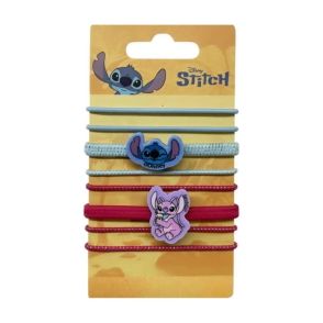 SET GOMITAS DE PELO STITCH