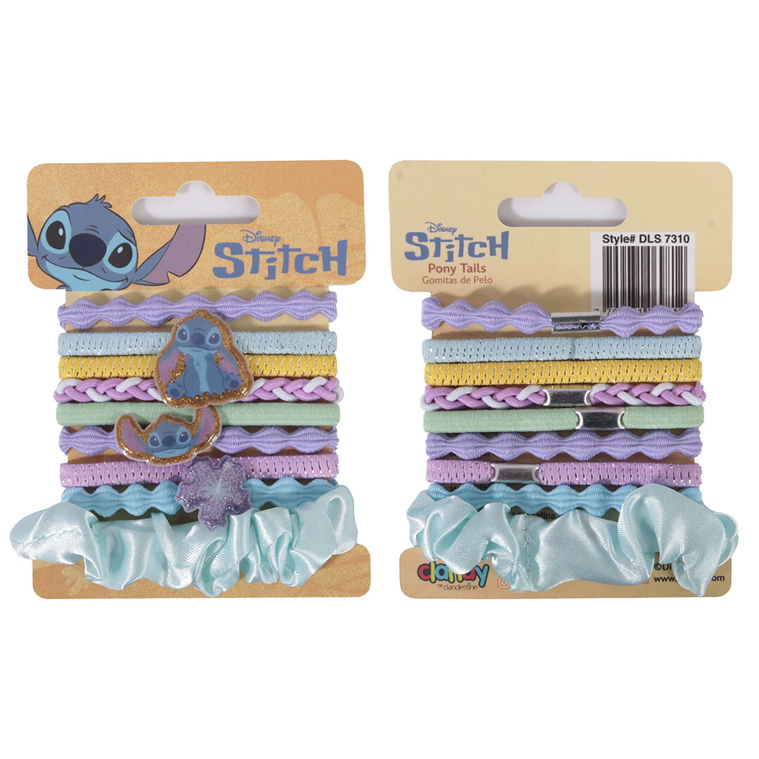 SET GOMITAS DE PELO STITCH