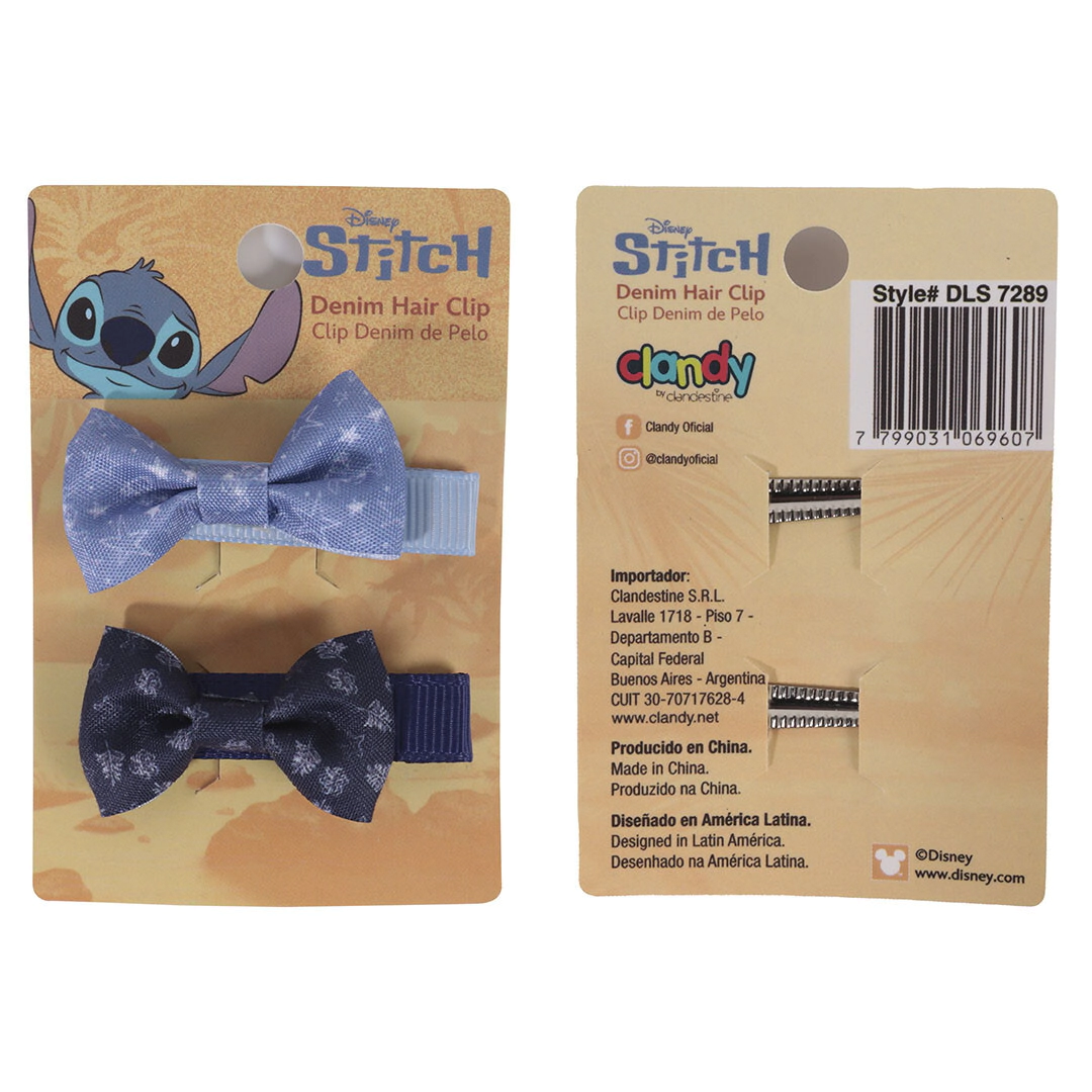 SET DE HEBILLAS DE PELO STITCH