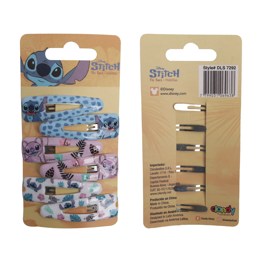 SET DE HEBILLAS DE PELO STITCH