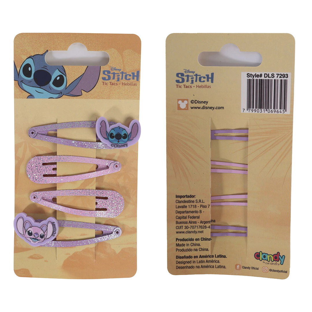 SET DE HEBILLAS DE PELO STITCH