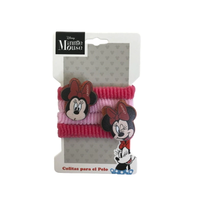 SET GOMITAS DE PELO MINNIE